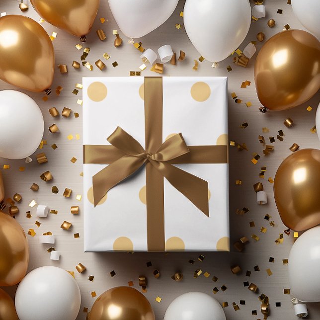 Papel De Regalo Feliz Año Nuevo (Happy New Year gold Wrapping Paper)