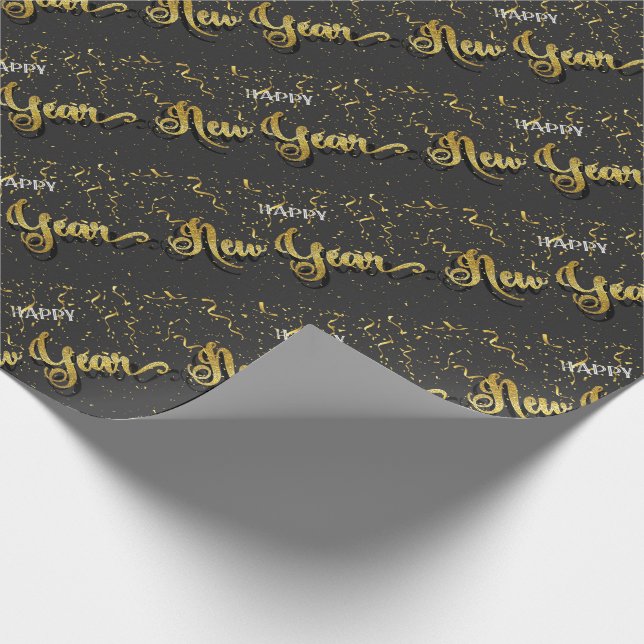 Papel De Regalo Feliz Año Nuevo (Esquina)