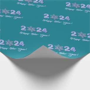 Papel De Regalo Feliz Año Nuevo 2022. Papel para envolver regalo 
