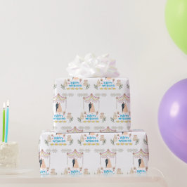 Papel de Regalo Feliz Boda – Regalo de Boda Blanco