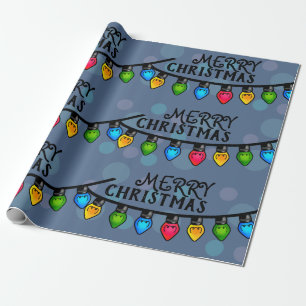 Papel De Regalo Feliz Bonito navideño Decoración ligera