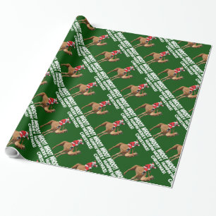 Papel De Regalo Feliz camello del día de chepa de Humpin Chrismta