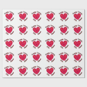 Papel De Regalo Feliz Canadá D'Eh Corazón, Rana, Hojas de arce