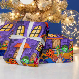 Papel De Regalo Feliz celebración del Fiesta de los niños con disf