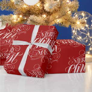 Papel De Regalo Feliz CRISTOmas Cristo cristiano caligrafía