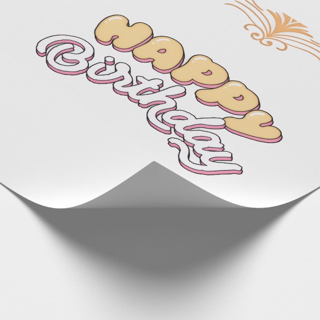 PAPEL DE REGALO FELIZ CUMPLEAÑOS  (Esquina)
