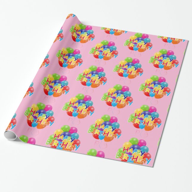 Papel De Regalo Feliz cumpleaños (Desenrollado)