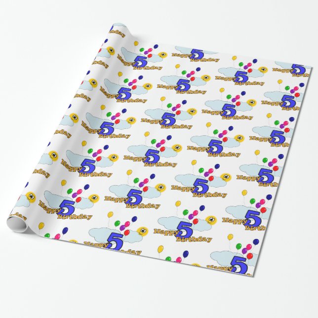 Papel De Regalo Feliz cumpleaños (Desenrollado)