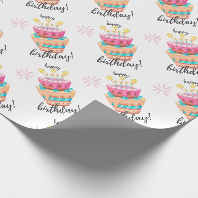 Papel De Regalo Feliz cumpleaños (Esquina)