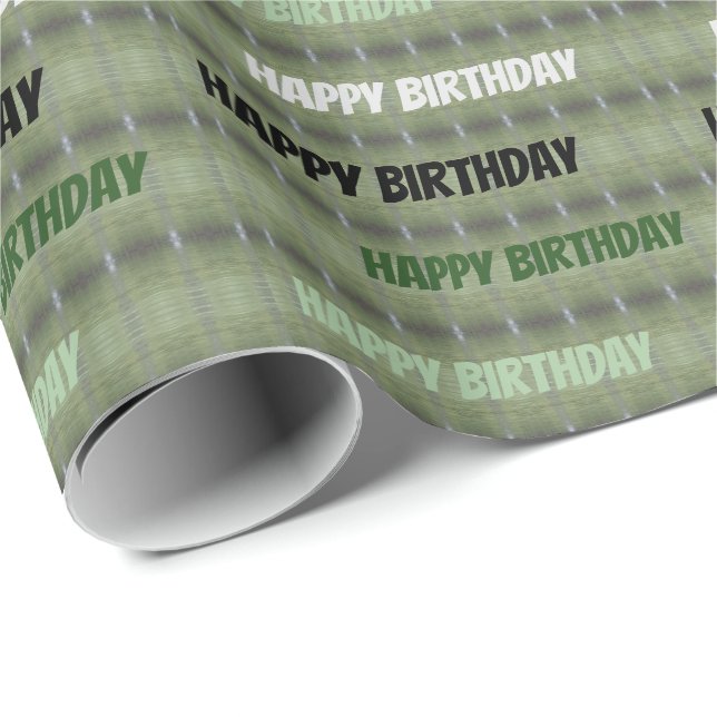 Papel De Regalo Feliz cumpleaños (Esquina del rollo)