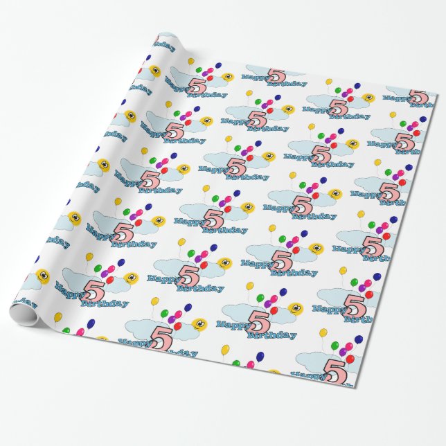 Papel De Regalo Feliz cumpleaños (Desenrollado)