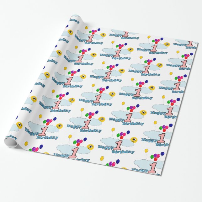 Papel De Regalo Feliz cumpleaños (Desenrollado)