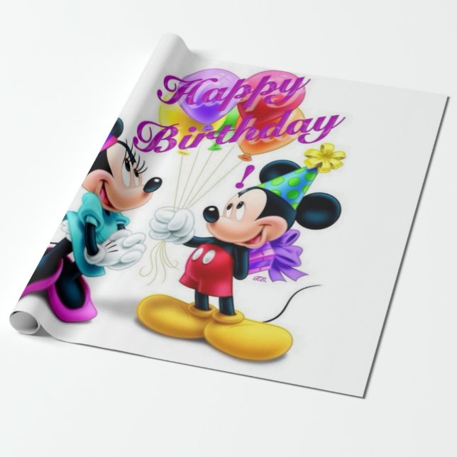 Papel De Regalo Feliz cumpleaños (Desenrollado)