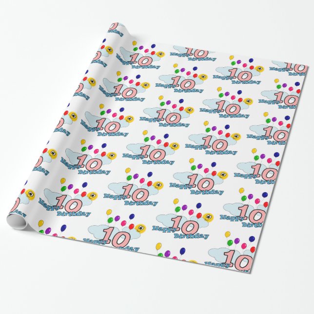 Papel De Regalo Feliz cumpleaños (Desenrollado)