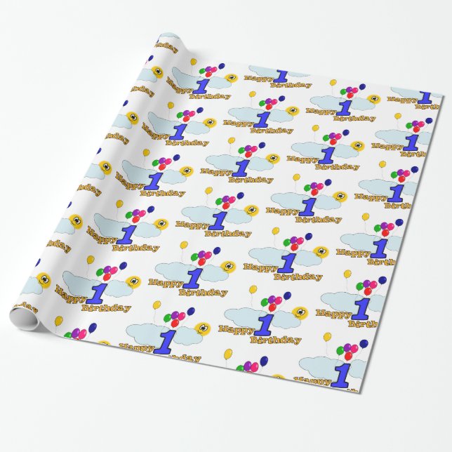 Papel De Regalo Feliz cumpleaños (Desenrollado)