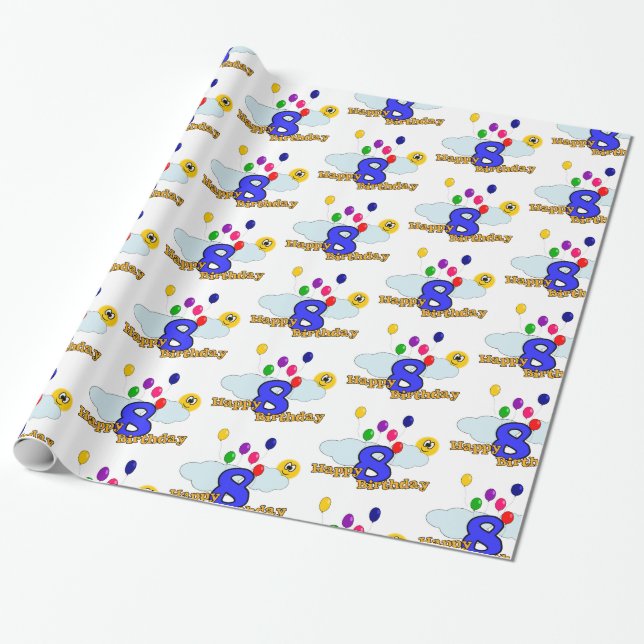 Papel De Regalo Feliz cumpleaños (Desenrollado)