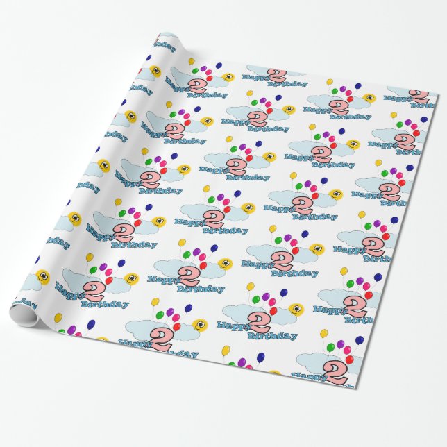 Papel De Regalo Feliz cumpleaños (Desenrollado)