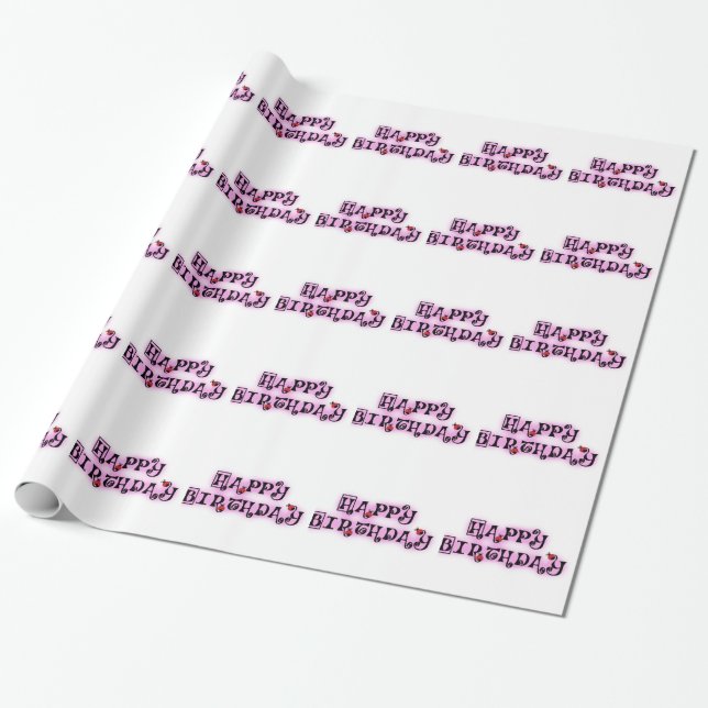 Papel De Regalo Feliz cumpleaños (Desenrollado)