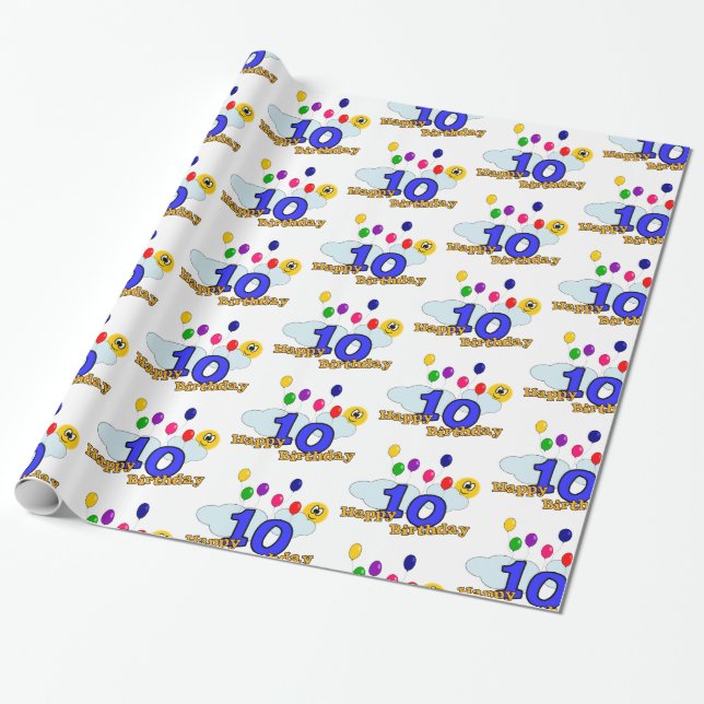 Papel De Regalo Feliz cumpleaños (Desenrollado)