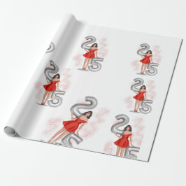 Papel De Regalo Feliz cumpleaños 25