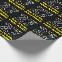 Feliz cumpleaños 27, divertido patrón de estrellas