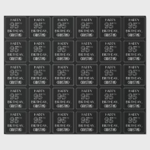 Papel De Regalo FELIZ CUMPLEAÑOS 95; estilo Art Deco con nombre pe