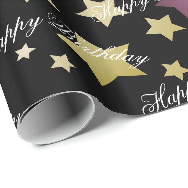 Papel De Regalo Feliz cumpleaños al diseñador de regalos (Esquina del rollo)