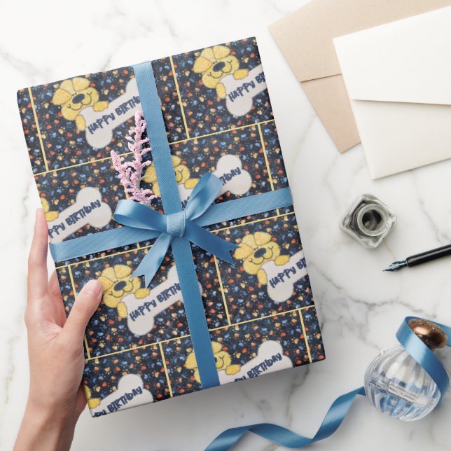 Papel De Regalo Feliz cumpleaños, dot bio (Regalar)