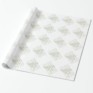 Papel De Regalo Feliz cumpleaños Fern Wrapn Paper