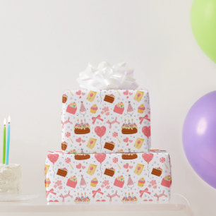 Papel De Regalo Feliz cumpleaños número 3 