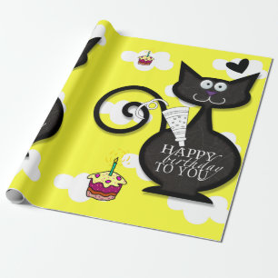 Papel de Regalo Feliz Cumpleaños Señora de los Gat