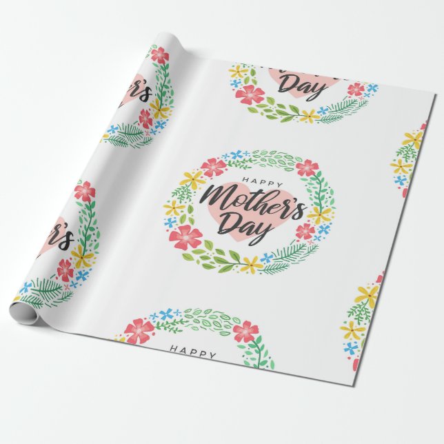 Papel De Regalo Feliz Día de la Madre (Desenrollado)