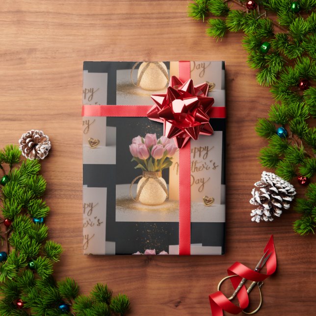 Papel De Regalo Feliz Día de la Madre (Regalo de vacaciones)