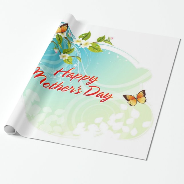 Papel De Regalo Feliz Día de la Madre 22 (Desenrollado)
