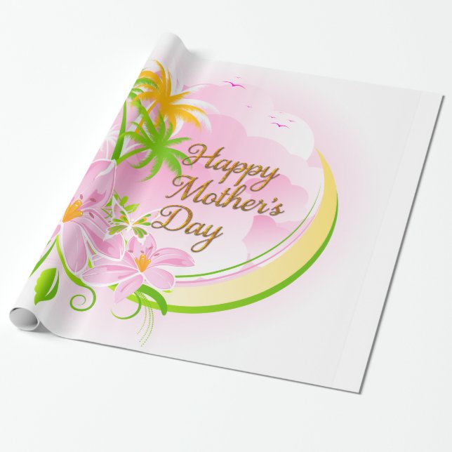 Papel De Regalo Feliz Día de la Madre 34 (Desenrollado)
