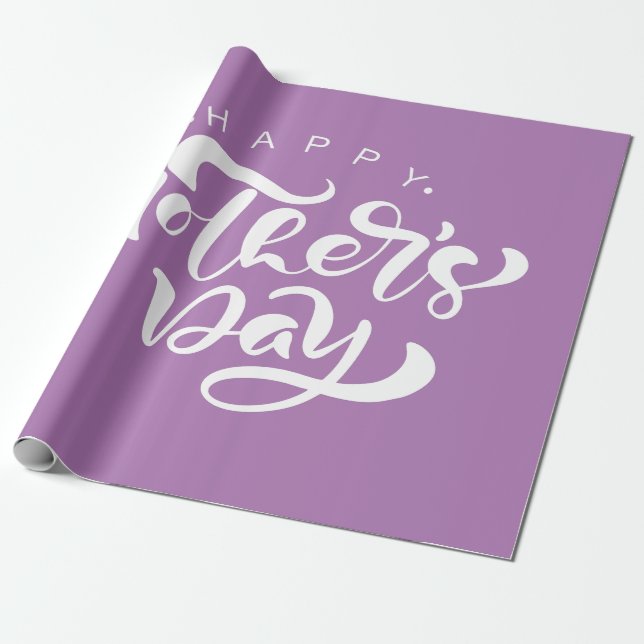 Papel De Regalo Feliz Día de la Madre con amor (Desenrollado)