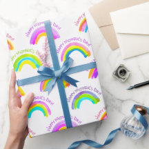 Feliz Día de la Madre Patrón de Arcoiris acuático