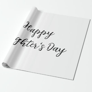 Papel De Regalo Feliz día de las hijas texto mínimo simple añadir