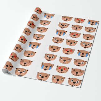 Papel De Regalo feliz día de los cerdos base linda emoji kawaii