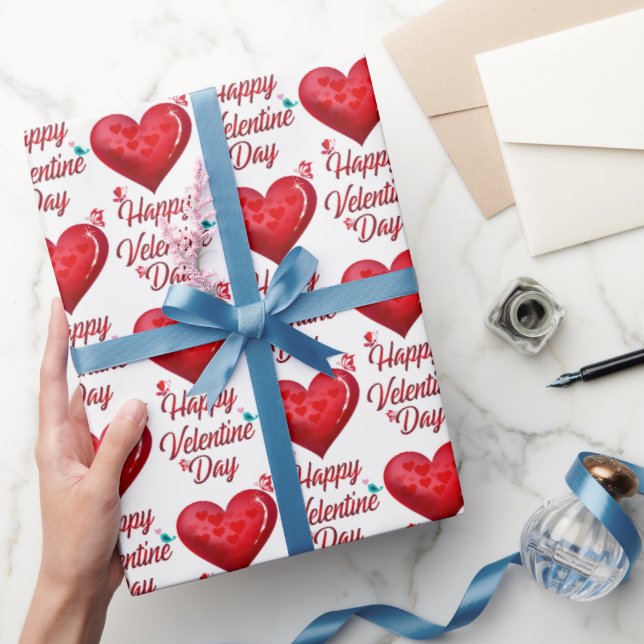 Papel De Regalo Feliz Día de San Valentín (Regalar)