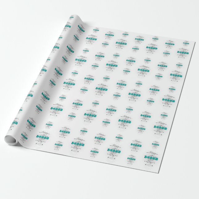 Papel De Regalo Feliz Día del Jefe (Desenrollado)