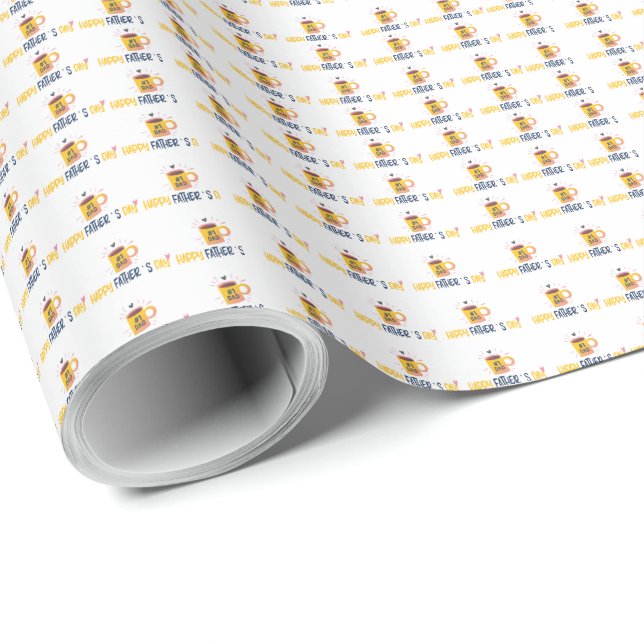 PAPEL DE REGALO FELIZ DÍA DEL PADRE (Esquina del rollo)