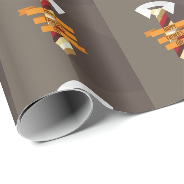 Papel De Regalo Feliz Día del Padre (Esquina del rollo)