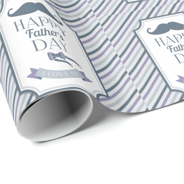 Papel De Regalo Feliz Día del Padre (Esquina del rollo)