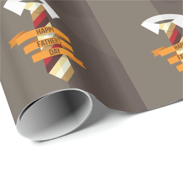 Papel De Regalo Feliz Día del Padre (Esquina del rollo)