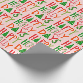 Papel De Regalo FELIZ DÍAS DE SALUD Dulces Navidades de Navidad