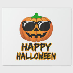 Papel De Regalo Feliz disfraz de Halloween divertida calabaza