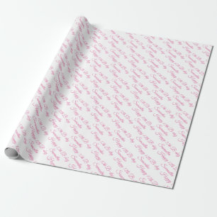 Papel De Regalo Feliz duodécimo B-Day Samantha Pink