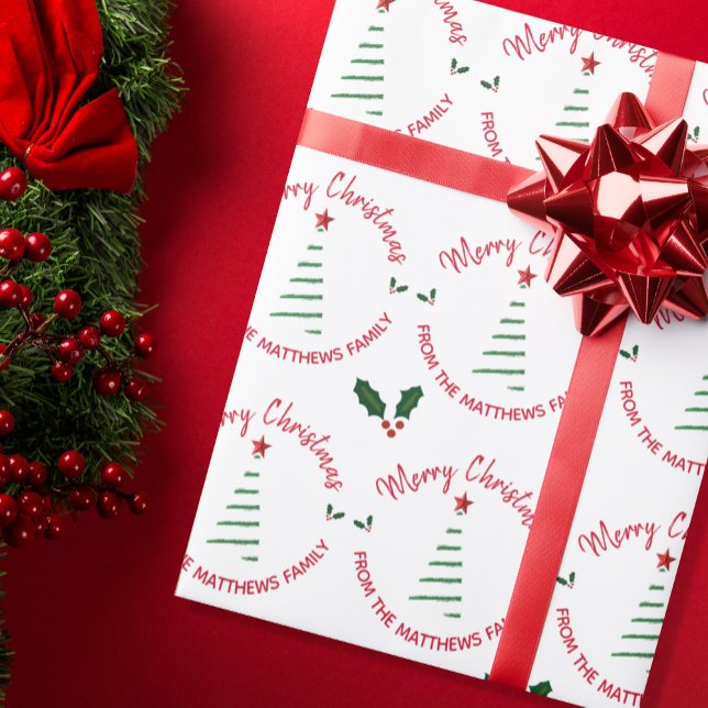 Papel De Regalo Feliz Feliz Navidad desde nombre personalizado (Subido por el creador)
