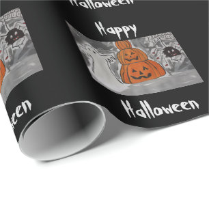 Papel De Regalo Feliz Halloween